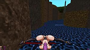 Slooter Hentai Game Ep 1, Futanari Barbarian Fucks Monster Girls!
