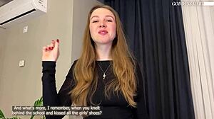 Russian goddess humiliates beta male in a rather embarrassing manner