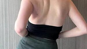 Young librarian gets paid for hardcore sex acts on camera