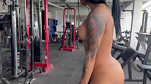 trans girl shares exercise routine and strips me