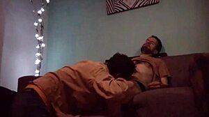 Intense massage leads to tasting dick passionately