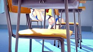 Android 18 and Videl in Lesbian Fantasy Action