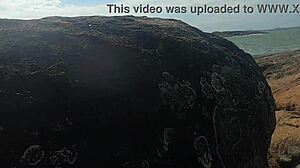 Beautiful 18 19 Yo Girl Watched In Public Doggystyle On Beach Rocks, Interrupted By Third Person