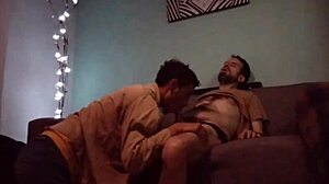 Intense massage leads to tasting dick passionately