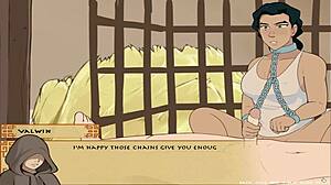 Animated hentai game with a dating simulation and four elements training