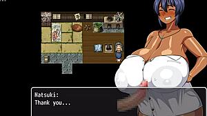 I’m Obsessed with Natsuki in Hentai Game Ep 29, Loving Huge Bukkake While Stroking Him Hard