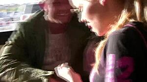 white teen gets fucked by two guys outdoors?