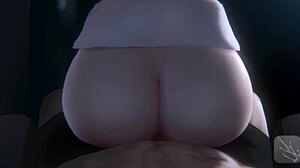 Hentai Game Fantasm Theater: Charlotte Battles Ghost in Wild TV Scene