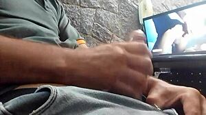 Solo boy masturbates!