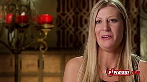 Joe and kristen take a dip in the pool as they foreplay with other couples