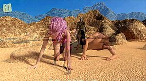 Walkthrough of the adult game Through spacetime 47 with a big cock and doggy style sex
