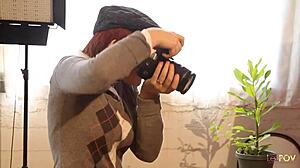 redhead photographer joins wild black lesbian threesome