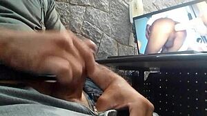 Solo boy masturbates!