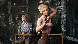 Delicious menage with noblewoman and servant in hot 3D action, wow!