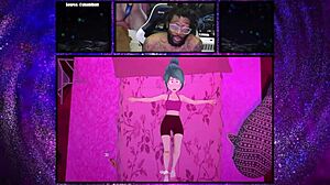 Petite brunette gets wet and wild in solo session