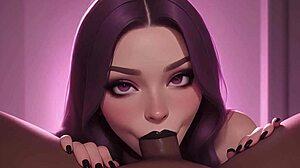 Cum in my mouth, gothic cutie craves BBC POV!