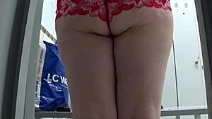 Hidden Cam Captures Mature Milf At Pool Locker Room With Juicy Ass And Hairy Pussy