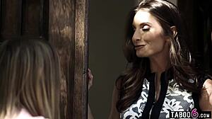 Lost teen Coco Lovelock explores lesbian desires with pastor’s wife Silvia Saige in steamy encounter.