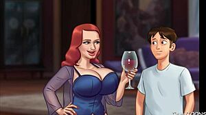 stepdaughter catches stepmom riding big cock of pizza guy!