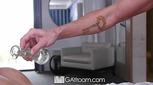 Gayroom Handsome Alex Taylor Gets Fucked Hard After Sensual Massage Session.