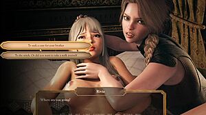 Delicious menage with noblewoman and servant in hot 3D action, wow!