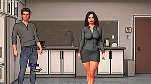 Husband Watches Cuckold Bride Cheat with Massive BBC in 3D Game