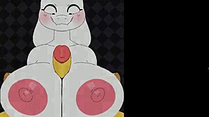 Toriel's Massive Tits Grow Bigger in Beatbanger Action