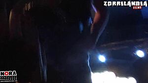 Fetish Rock with a BDSM couple and a hot blonde
