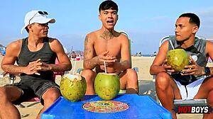 Amateurs Engage In Intense Doggystyle Threesome With Big Black Cock