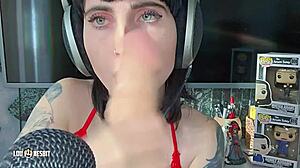 Jerking ASMR no talking with Lou Nesbit Lia Louise