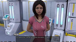 stranded in space 91 - stretching with big boobs milf