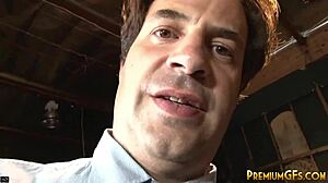 Young brunette gets rough sex in homemade video