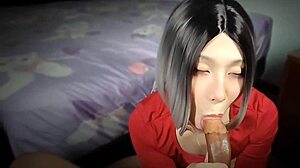 Detailed POV Blowjob By Beautiful Asian Ladyboy Shemale