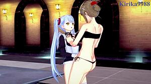 i love sagiri, chitose, and ruri in wild lesbian hentai