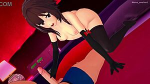 la dulce megumin dice 'ya soy adulta y lista para follar con mi bikini adulto'