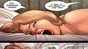 Innocent white girl in comic hentai first time