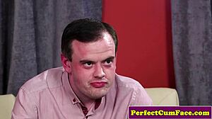 Huge Titted English Redhead Facially Spunked