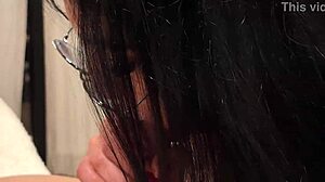 Latina nympho with big ass moans in doggy style, riding cock to orgasm, cum covered in pov homemade porn