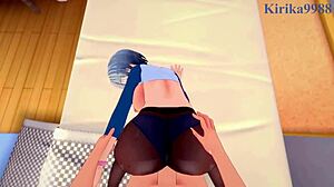 hana uzaki and tsuki uzaki in intense scenes from uzaki-chan pov hentai