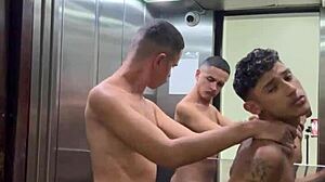 Skinny amateur twink gets tight hole stretched by huge cock