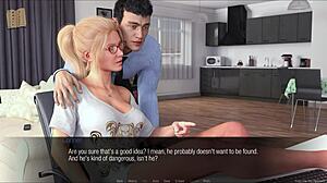 Big-boobed Jessica O’Neil in hardcore scene in visual novel