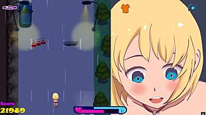 riding to bounce city in this hentai sex game ep 1 exhibitionist girl riding a dildo on her bike