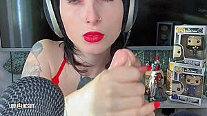 Jerking ASMR no talking with Lou Nesbit Lia Louise