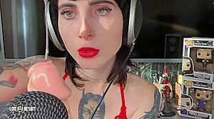 Jerking ASMR no talking with Lou Nesbit Lia Louise