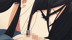 Old anime character insists on wearing gum during hentai action!