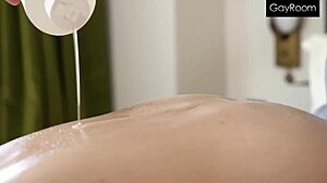 darron bluu enjoys a relaxing massage in the bath