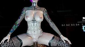 Sweet Big Breast Bald Pussy Woman Pees Everywhere While Getting Her Tight Anal Hole Fucked