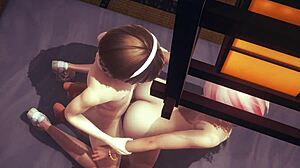 Hardcore hentai featuring big cock action and creampies