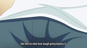 Old anime character insists on wearing gum during hentai action!