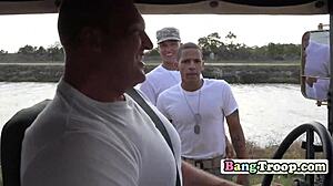 Horny Soldiers Go to the Lake for Hot Gay Sex